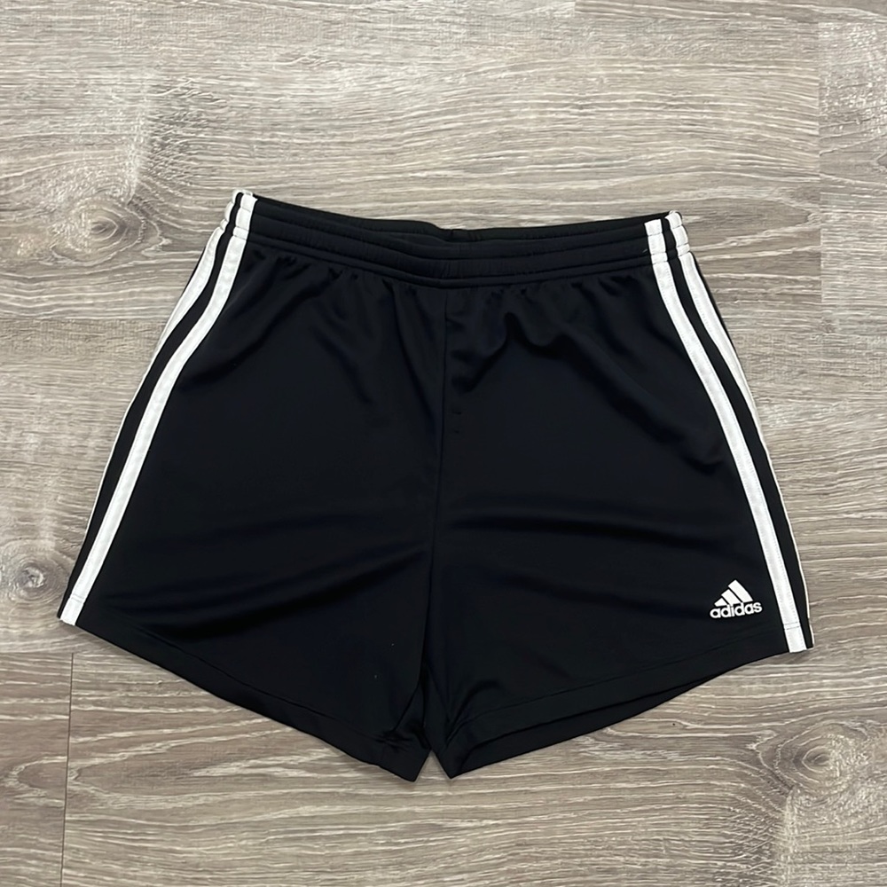 girls adidas black shorts